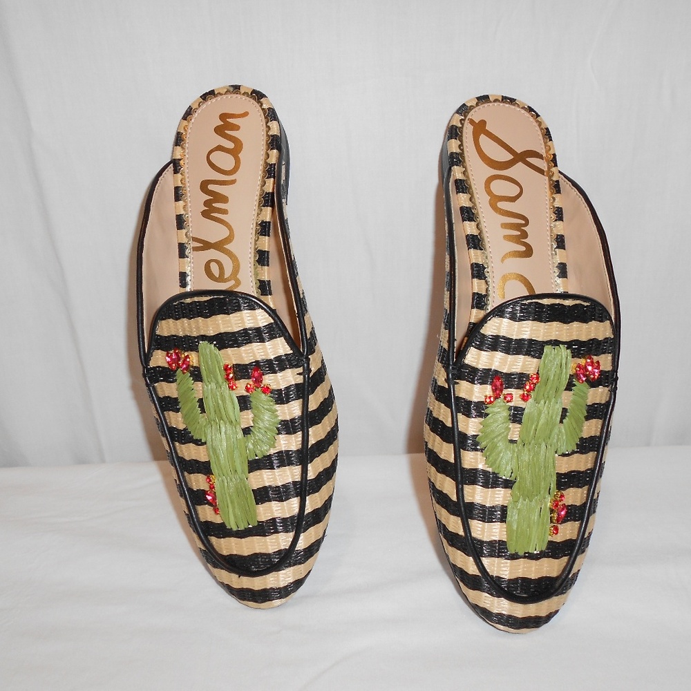 Sam Edelman  "Jillian" Cactus Mules Like New